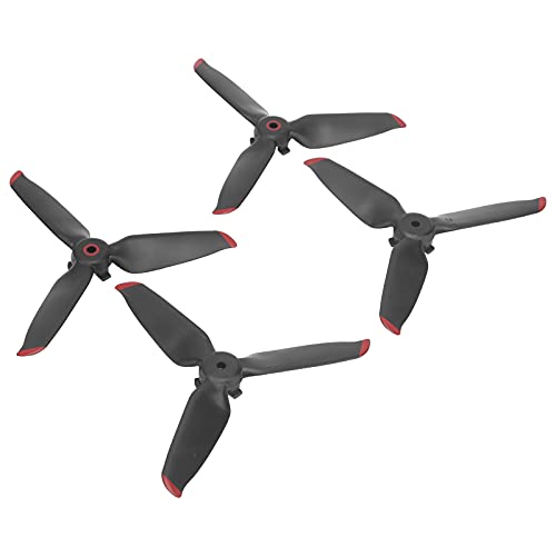Acouto 2Pair RC Drohne Propeller 3 Blades Schnellfreisetzung Propeller Ersatz für FPV Combosilver Tragbare No -Take -Drohne zu Dose Drone Propellers3 Blades Propellersrc Propellersquick (roter Rand) von Acouto