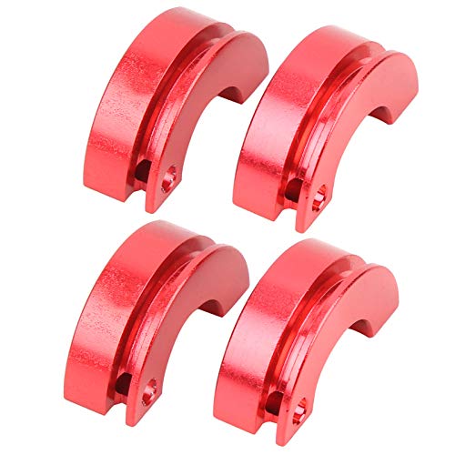 Acouto 2Set Aluminiumlegierung RC -Kupplungsschuhe für HSP 1/10 Fernbedienungsauto, Einfache Installation von RC -Zubehör für RC -Hobbyisten (Rot) von Acouto