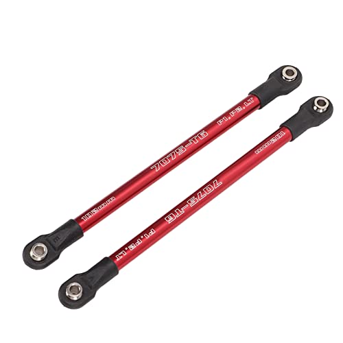 Acouto 2pcs Aluminium -Pushrods RC -Auto Druckstange für E Summit /10 Remore Steuerauto RC Druckwagen von is und Aluminium Push Stange von Acouto
