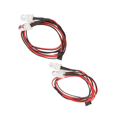 Acouto 2pcs RC LED LED Light Kit 8mm Perlen RC Lighting Kit Kompatibel für HSP für für für Axiale SCX10 -Auto -LKW Crawler Weiß von und Silikon Materialien Car Lightrc (Weiße Beleuchtung) von Acouto
