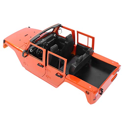 Acouto 313 -mm -Radstand Offener Autokörperschalen Zubehör für SCX10 90046/10 RC Automodellmilitär Grün Hoher Härtequalität und Plas Car Body Shellrc Karosserie Schalopen Karosserie (ORANGE) von Acouto