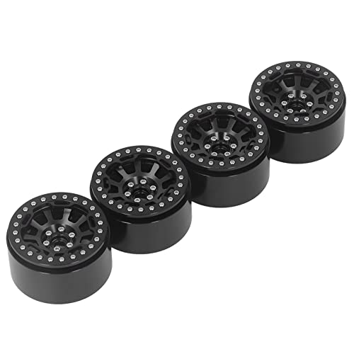 Acouto 4 Stcs 2,2 -Zoll -Rad Hub Aluminium für Verteidiger für Axiales SCX10 SCX10 II 90046 90047/10 RC Crawler Red Materialrad Das von is Alumi RC Rad HUBRC Hub, Zoll (Black) von Acouto