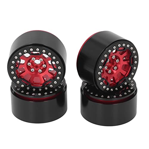 Acouto 4 Stcs 2,2 -Zoll -Rad Hub Aluminium für Verteidiger für Axiales SCX10 SCX10 II 90046 90047/10 RC Crawler Red Materialrad Das von is Alumi RC Rad HUBRC Hub, Zoll (Rot) von Acouto