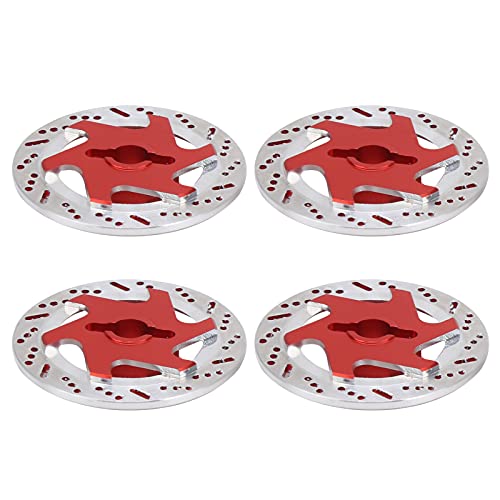 Acouto 4pcs Aluminiumlegierung CNC Simuliertes Bremsscheibenzubehör für: 10 RC -Behandlungen von Hoher Qualität, von Denen Alle RC -Bremsbrems Discaluminium Legierungs Bremsbrems Disc1/10 (Rot) von Acouto