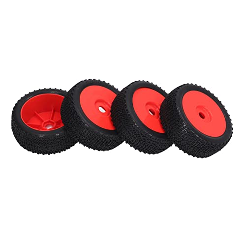 Acouto 4pcs RC Car X600 Reifen für Schrägstrich /10 RC Short LKW Ersatzreifen weiß weiß Dieser Reifen X600 Slash Geeigneter Tirerc Short Truck Tirerc - für Schrägstrich /101/10 Truck TIRTERRC (Rot) von Acouto