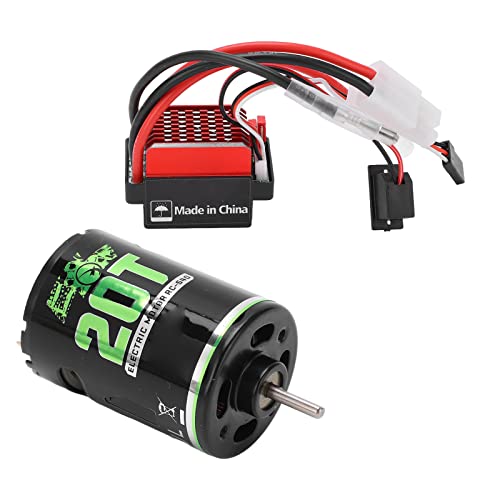 Acouto 540 Pinselmotor Hoher Geräuschmodus mit Niedrigem Betriebsmodus mit Niedrigem Spannungsschutz Binselmotor 360a für ESC RC SUV (20T) von Acouto