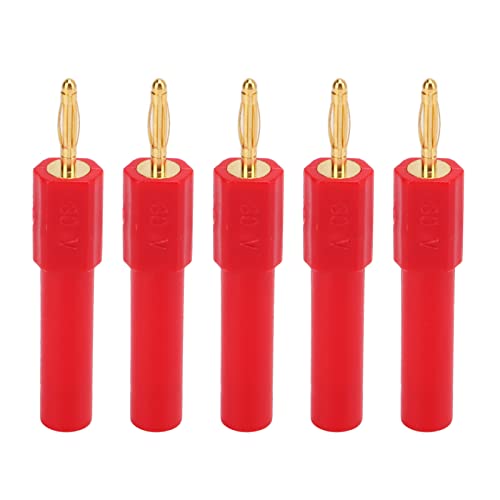 Acouto 5pcs Konvertieren Bananenstopfen Starke Konnektivität Gute Leitfähigkeit 2mm Bis 4mm Conversion Banana Pluggreen -Stecker -Steckdose für Exquisite Produkte Starke Umstellung Bananen Multi (Rot) Acouto 5pcs Konvertieren Bananenstopfen Starke Konnektivität Gute Leitfähigkeit 2mm Bis 4mm Conversion Banana Pluggreen -Stecker -Steckdose für Exquisite Produkte Starke Umstellung Bananen Multi (Rot) von Acouto