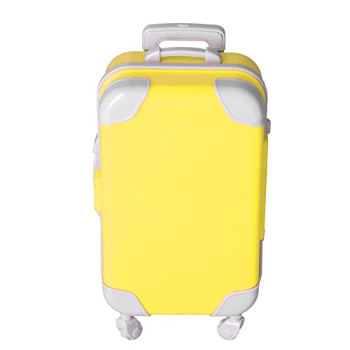 Acouto Die Umfrage Folgt Exquisite Lebendige Tragbare Zubehör für Kinderrollenspiele (PJ-459-05 Trolley-Koffer gelb) von Acouto