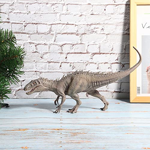 Acouto Dinosaurier -Figurenspielzeug - Hochwertiges Plastik Tyrannosaurus Dinosauriermodell, Offenes Unterkieferdesign, Schreibtischdekorationen, Bildungsgeschenk für, ca. 15,3 X 5,9 X 3,1 Zoll von Acouto