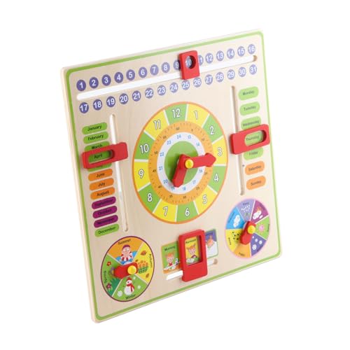 Acouto Frühe Bildung Multifunktionales Holz Uhr Spielzeug Uhrzeit Date Wetter Frühe Bildungsspielzeug Holzuhr Spielzeug Bildung Holzuhr Uhr Mehr Mehr Acouto Frühe Bildung Multifunktionales Holz Uhr Spielzeug Uhrzeit Date Wetter Frühe Bildungsspielzeug Holzuhr Spielzeug Bildung Holzuhr Uhr Mehr Mehr von Acouto