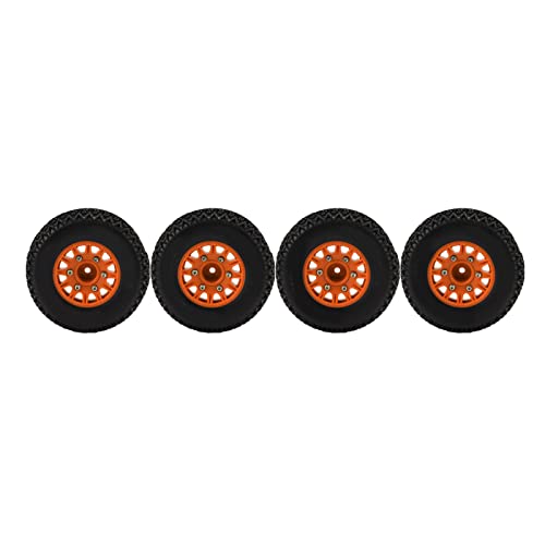 Acouto Für /10 RC Kurzzeitwagen -LKW -Reifen Für Senton Für Slash 12mm 14mm 17 Mm HEX RC Truck TRIFER Green DIE TRIFER UND STARKEN ABRASI KURZLAGS Truck TRIFERFOR /10 SCHLÜSSEL (ORANGE) von Acouto