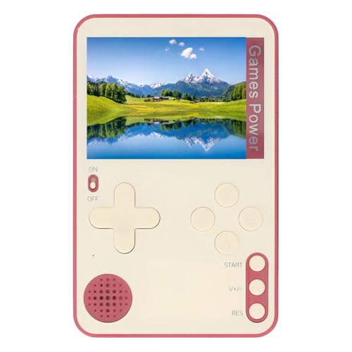 Acouto Handheld -Spielekonsole 2,4 -Zoll Bildschirm Tragbare Retro Videospielkonsole mit Integrierten Spielen für Blue Screen A Prahling Screens (Rot) von Acouto