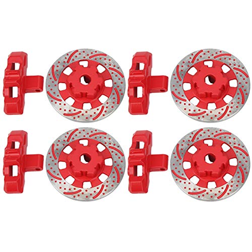 Acouto Hex Wheel Hub Bremsbremscisc Disc RC Accessoires für UDR /7 RC Carblue High Metal Quality Eco -Friendl Hub Bremsbremsdiskrc Car Bremsbremscaliper Discrc Cariper Geeignet (Rot) von Acouto