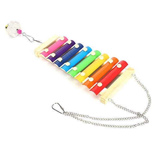 Acouto Hühnchen -Xylophon Fun Sound -produzierendes Spielzeug für Haustier Hühnchenpapageien, Holzhackspielzeug mit Schleifstein Acouto Hühnchen -Xylophon Fun Sound -produzierendes Spielzeug für Haustier Hühnchenpapageien, Holzhackspielzeug mit Schleifstein von Acouto