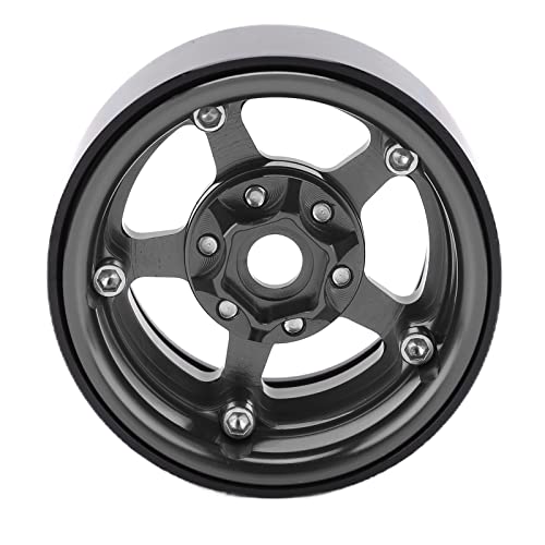 Acouto Inch Beadlock Aluminiumlegierung 5 Loch Silber Felgen Nicht -Flecken -Schloss Reifen RC Rad Rims Rad Hubpink Gold Hochaluminiumqualität und Kumpel. Peradlock Wheel Hubrc (Ti-Farbe) von Acouto