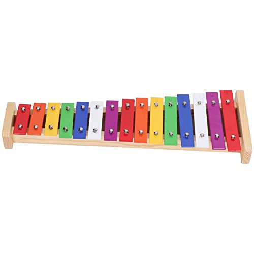 Acouto Kleinkind Xylophon Toys 15 Schlüsselnotizen Glockenspiel mit 2 Hämmern, Material in Kiefern und Sicherem Aluminium, Verbessern Sie die Koordination der Augen in der Hand für Acouto Kleinkind Xylophon Toys 15 Schlüsselnotizen Glockenspiel mit 2 Hämmern, Material in Kiefern und Sicherem Aluminium, Verbessern Sie die Koordination der Augen in der Hand für von Acouto