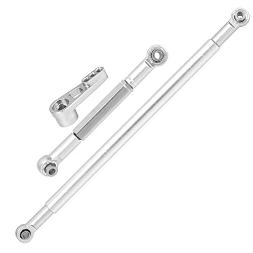 Acouto Lenkstab Link Arm Aluminiumlegierung Lenkungsverbindungsstange für MN86K /12 RC -Carsilver für FIT MN86K für RC /1 -Autolenker Rodrc Lenkung Biege Rodaluminiumlegierung Lenkung (Silver) von Acouto