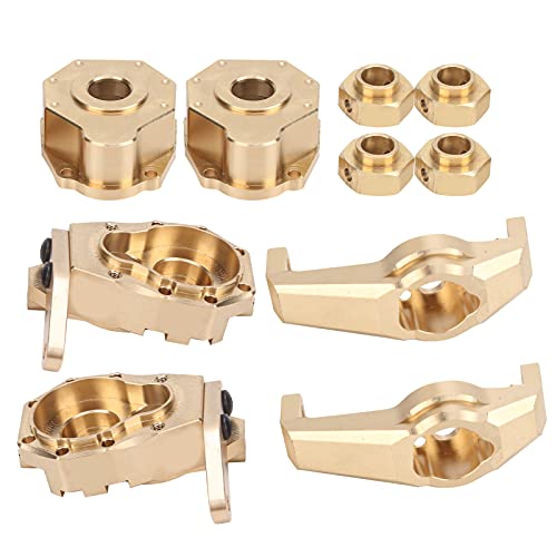 Acouto Messing -Front -Portal Antriebsantriebs Achsenhalterung für /10 RC Crawler Hochqualitätsmaterial Messing EIN RC Front Portal Antriebsgehäuse Innen Antrieb von Acouto