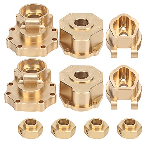 Acouto Messing Heckantriebsantriebsantrieb Achshalterung für /10 RC Crawler Hochqualitätsmaterial Messing EIN RC Heck -Portalantriebsgehäuse Außener Hinterher Heckantriebsgehäuse von Acouto