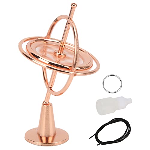 Acouto Metall Gyroscope Bracket Gyroscope Dekompression Spielzeug Balance Top -Artefakt Roségold EIN Werkzeug Wunderbar und Lindert Toyspinning Top Toypracket Gyroscopemini von Acouto