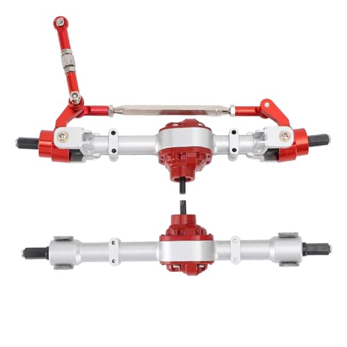 Acouto Metallgetriebe Achse Vorne und Hinterachse Ersatz für D90 D91 D96 D99S MN90 MN96 MN99 MN99S FJ45 /12 RC -Auto Silber, das Zuletzt zu und RC -Achsen Reagieren Hinterachse und (Silver) von Acouto