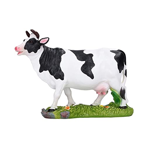 Acouto Miniaturkuh Figuren Lebensechte Harz Tierstatue für Desktop -Gartendekor, Ideal für Kindersammlung oder Geburtstagsgeschenk, 22x17cm Acouto Miniaturkuh Figuren Lebensechte Harz Tierstatue für Desktop -Gartendekor, Ideal für Kindersammlung oder Geburtstagsgeschenk, 22x17cm von Acouto