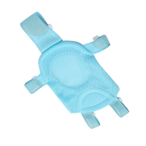 Acouto Neugeborenes Filet, das mit Dem Design der Sicherheitsschleife Einstellbar Ist, Schnell Maschenstaub Abtropfen, Geeignet für Babybad, Rosa Babystuhl (1 Anzug) (Blue) von Acouto