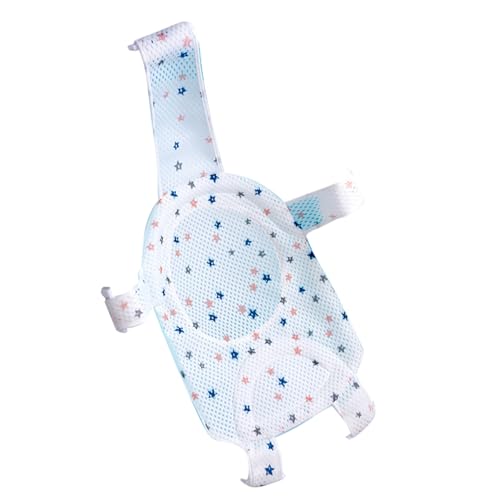Acouto Neugeborenes Filet, das mit Dem Design der Sicherheitsschleife Einstellbar Ist, Schnell Maschenstaub Abtropfen, Geeignet für Babybad, Rosa Babystuhl (1 Anzug) (Stern) von Acouto
