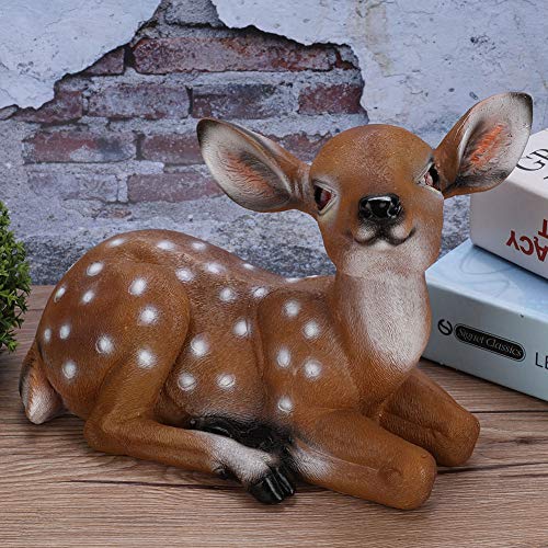 Acouto Outdoor Sika Deer Garten Süße Tierharzmodell für Simulierte Terrassenschmuckstücke von Acouto