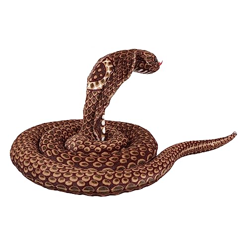 Acouto P Snake Puppe Weich Bequemes Kissen P Gefüllte Schlangepuppe für Grüne Snake Dol Snaketoy Snakep Toik Stoffedrifizing Toy Ist Gefertigtes Baumwolle. (Dunkelbraun) von Acouto
