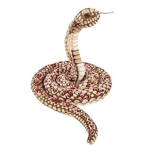 Acouto P Snake Puppe Weich Bequemes Kissen P Gefüllte Schlangepuppe für Grüne Snake Dol Snaketoy Snakep Toik Stoffedrifizing Toy Ist Gefertigtes Baumwolle. (Hellbraun) von Acouto