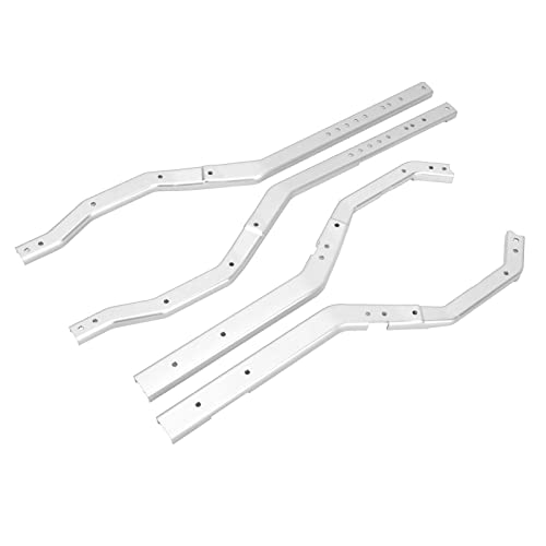 Acouto RC Chassis Frame Rails Professionelle Aluminiumlegierung Leichtes RC -Metallträger für SCX6 /6 -Auto Silber Rahmen Chassis von is Aluminu Frame Railsrc (Silver) von Acouto