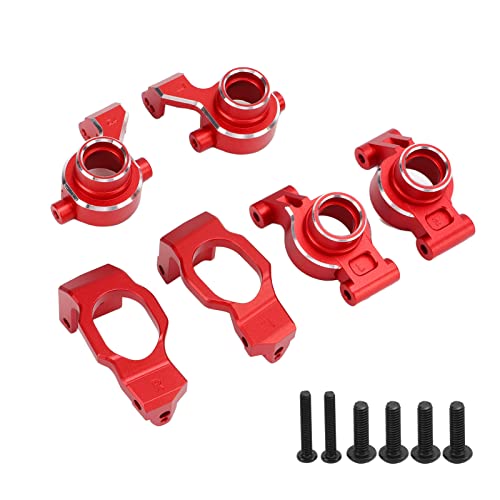 Acouto RC -Lenkbecher Hinterachse C -Hub Set Reduziertes Reibungs Aluminium Legierung RC Zubehör für Maxx 2.0/10 Autos Dunkelblau Achse Heck Reibung Lenktasse Hinterachse C. (Rot) von Acouto