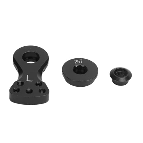 Acouto Rc 25t Servo Saver Force Aluminiumlegierung L Servo Arm für /10 Fernbedienungsfahrzeug Ti -Farbgenauigkeit Verbesserte den o Rc 25t Saveraditable Saveradjustable (Black) von Acouto