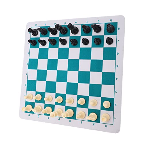 Acouto Schachplastikplastikstücke Mousepad Brettspiele PU Leder Schachbrett Travel Kinderspielzeug Spielzeug Plastik Sehr und Lagern Acouto Schachplastikplastikstücke Mousepad Brettspiele PU Leder Schachbrett Travel Kinderspielzeug Spielzeug Plastik Sehr und Lagern von Acouto