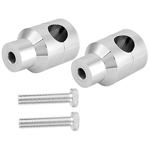 Acouto Set von Aluminium -Aluminium -Legierungs Lenker, Hohe und Vertikale Fahrposition für Motorradfahrer (Elektrosilberung) von Acouto