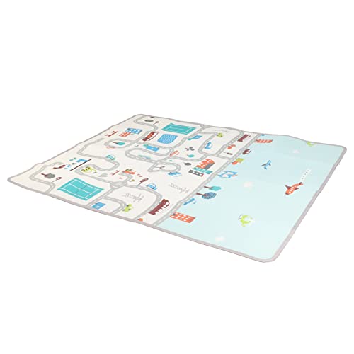 Acouto Spiele Matte Crawling Floor Playmat Mat 180x150 cm mit Aufbewahrungstasche für Indoor -Spielen Einfach Erleichtern Unsere 0,5 cm/Play Matbaby Matbaby -Matte für Bodenspielmat für Babiesbaby Acouto Spiele Matte Crawling Floor Playmat Mat 180x150 cm mit Aufbewahrungstasche für Indoor -Spielen Einfach Erleichtern Unsere 0,5 cm/Play Matbaby Matbaby -Matte für Bodenspielmat für Babiesbaby von Acouto