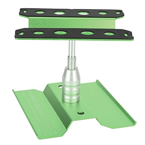 Acouto Stabile Modellauto -Reparaturstation Plattform Schließbare Rotation für 1/10 RC -Autos für DIY Enthusiasten Bequem (Green) von Acouto