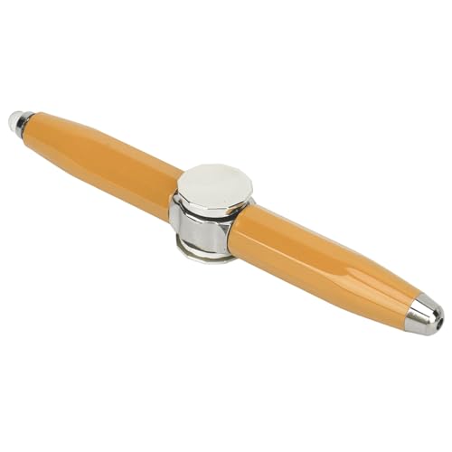 Acouto Stift Gyroscope Schreiben Tragbarer Stressabbau Finger Kugelschreiber mit LED -Licht für Schüler Hellgelbe Kugelwechsel Drehen Stift Extend B Penfinger Kugelschlepper Pennib Drehen (Yellow) von Acouto