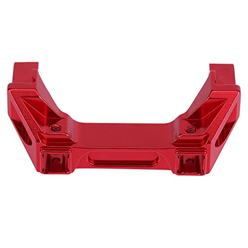 Acouto Upgrade Accessoire Metall Heck Stoßfängerhalterung für -4/10 RC Crawler Car Hinterer Stoßstangenmontage (Rot) von Acouto