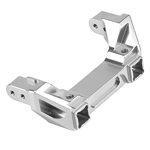 Acouto Upgrade Accessoire Metall Heck Stoßfängerhalterung für -4/10 RC Crawler Car Hinterer Stoßstangenmontage (Silver) von Acouto