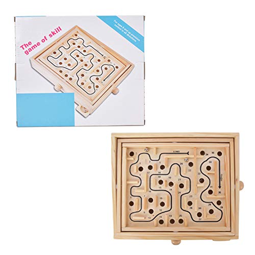 Labyrinth aus Holz für Kinder und Erwachsene, Gesellschaftsspiel, Lernspielzeug für das Gehirntraining Labyrinth aus Holz für Kinder und Erwachsene, Gesellschaftsspiel, Lernspielzeug für das Gehirntraining von Acouto