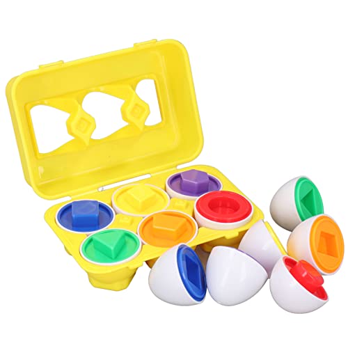 Lernspielzeug in verschiedenen Farben, Eier zur Erkennung der Form aus Kunststoff für Kinder, Ostergeschenk, sortiertes Ei für Kinder, leichtes Reise-Ei für Party Lernspielzeug in verschiedenen Farben, Eier zur Erkennung der Form aus Kunststoff für Kinder, Ostergeschenk, sortiertes Ei für Kinder, leichtes Reise-Ei für Party von Acouto
