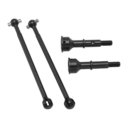 Losi 1/10 RC Auto, Rückseite des Stahlgetriebes für einfache Installation und Demontage, Schwarz (2 X Positionierungsachse) [RC] Auto] von Acouto