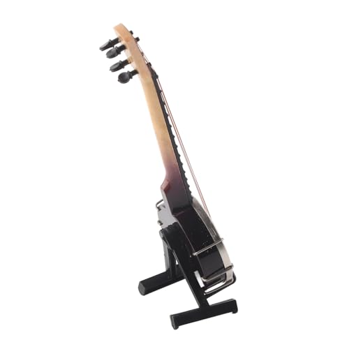Miniatur -Banjo -Modell, Lebensechte Oberflächenpuppenhauszubehör mit Aufbewahrungsbox für Geschenke Spielzeug Miniatur -Banjo -Modell, Lebensechte Oberflächenpuppenhauszubehör mit Aufbewahrungsbox für Geschenke Spielzeug von Acouto