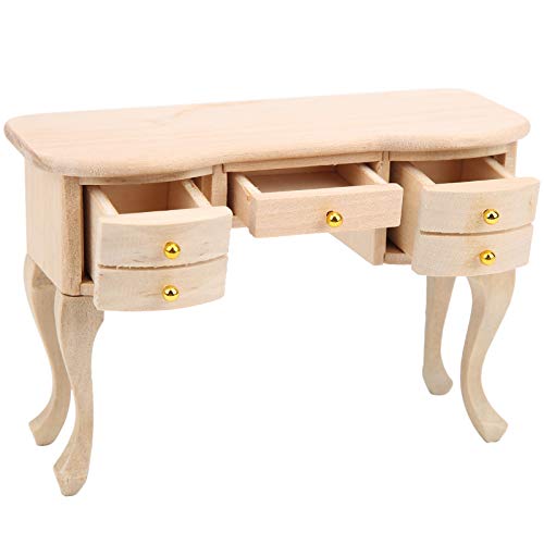 Schreibtisch für Puppenhaus, Büromodell 1:12, Miniaturmöbel, Spielzeugzubehör, Geschenk für Kinder, 1/12 Schreibtisch für Puppenhaus, Büromodell 1:12, Miniaturmöbel, Spielzeugzubehör, Geschenk für Kinder, 1/12 von Acouto