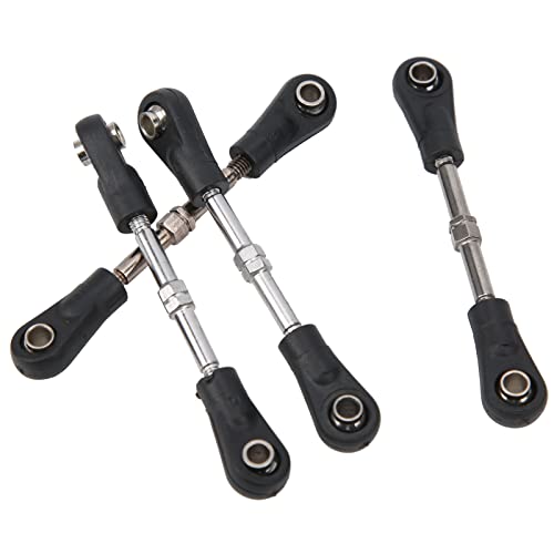 Set mit verstellbarem Lenkstangen-Verbindungsstück, hochwertiges Ersatzzubehör für Offroad-Fahrzeuge 1/10 RC, Black-4-Pack für Liebhaber von Set mit verstellbarem Lenkstangen-Verbindungsstück, hochwertiges Ersatzzubehör für Offroad-Fahrzeuge 1/10 RC, Black-4-Pack für Liebhaber von von Acouto