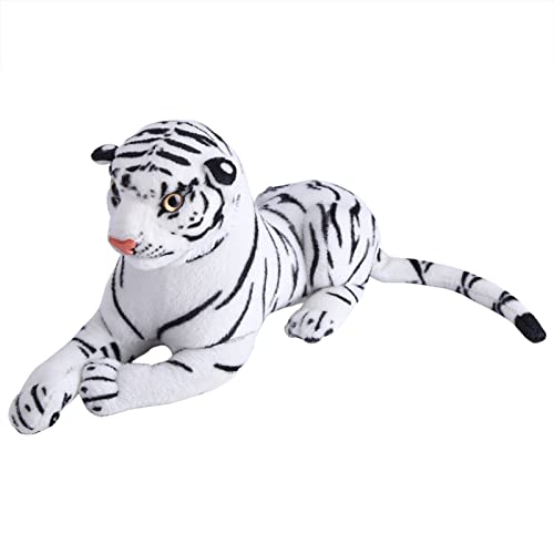 Tiger aus künstlichem Plüsch, Spielzeug aus künstlichem Tiger, große Katze, weiches Plüschkissen, Weiß Tiger aus künstlichem Plüsch, Spielzeug aus künstlichem Tiger, große Katze, weiches Plüschkissen, Weiß von Acouto