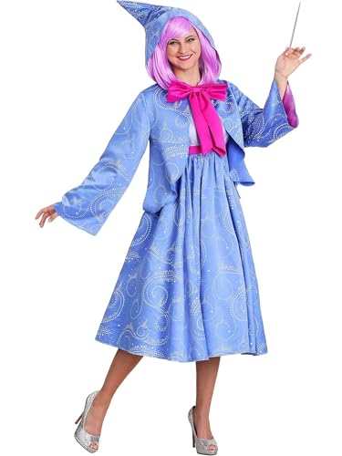 Acrawnni Damen-Kostüm, Fee, Patin, Deluxe, Kapuzenumhang, Partykleid-Set, Halloween, Cosplay, Party, Cosplay, Cosplay, Outfits (A-Blau, XL) von Acrawnni