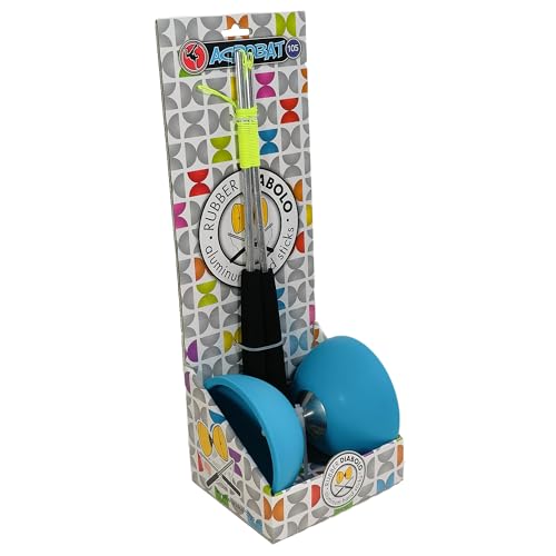 Acrobat Diabolo-Set Hellblau mit Aluminiumstäben – Leistung und Eleganz von Acrobat